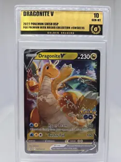 2022 Pokemon Dragonite V Promo #SWSH235 Golden Grading 💎 MINT 10 Free Shipping! - Image 1