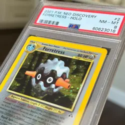 2001 Pokemon Neo Discovery Forretress Holo PSA 8 2/75 #2 - Image 3