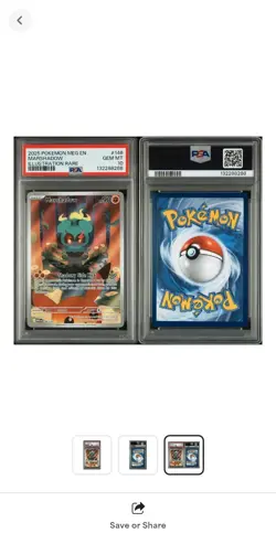 2025 POKEMON MEG EN-MEGA EVOLUTION ILLUSTRATION RARE #146 MARSHADOW PSA 10 - Image 1