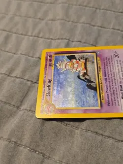 Pokemon TCG Holo With SWIRL Slowking 14/111 Neo Genesis Unlimited Rare LP - Image 5