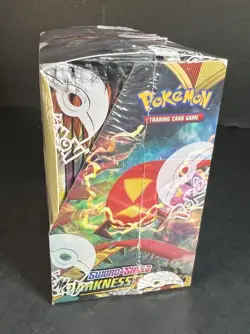 Darkness Ablaze Booster Box Pokemon TCG Sword & Shield Factory Sealed w/ Acrylic 820650817120 - Image 3