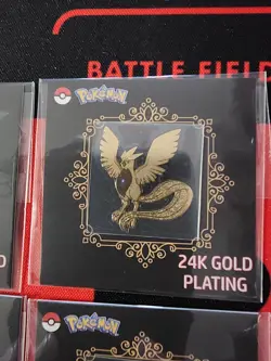 Pokemon Striking Popping Candy 24k Gold Plated Sticker Lot 14 Including Pikachu - Image 3