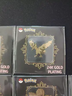 Pokemon Striking Popping Candy 24k Gold Plated Sticker Lot 14 Including Pikachu - Image 5