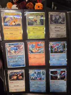 pokemon holo ex binder lot roaring moon charizard iron valiant eevee - Image 3