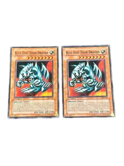 2x Yu-Gi-Oh! Blue-Eyes Toon Dragon Starter Deck Pegasus SDP-020 1st Edition NM - Image 1