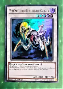 Yu-Gi-Oh DUDE, Verbundeter der Gerechtigkeit Catastor "near mint" 1. Auflage NEU - Image 1