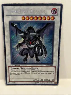 Yu-Gi-Oh! Dark End Dragon #LCGX-EN188 1st Edition Light Play - Image 1
