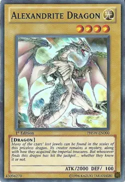 Yugioh! LP Alexandrite Dragon - PHSW-EN000 - Super Rare - Unlimited Edition Ligh - Image 1