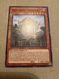 Yu-Gi-Oh! world legacy - world shield mint common 1st ed EXFO-EN021 - Image 1