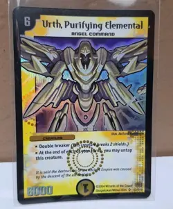 Duel Masters TCG Urth, Purifying Elemental Holo Card DM01 S2/S10 Super Rare M/NM - Image 1