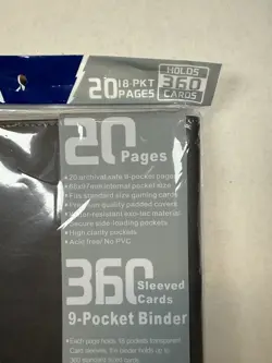 HENWEI 9-Pocket Trading Card Binder - 360 Card Capacity - Side Loading Pockets - Image 2