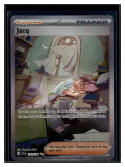 Pokemon TCG Jacq Full Art Trainer Card 250/198 Scarlet & Violet English NM - Image 1