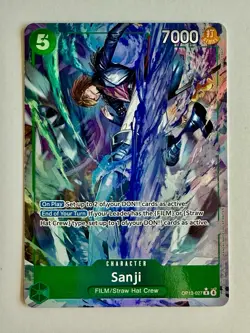 One Piece CCG Sanji Alt Card Op13-027 ENGLISH - Image 1