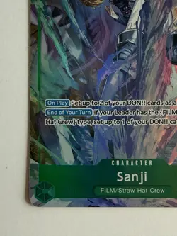 One Piece CCG Sanji Alt Card Op13-027 ENGLISH - Image 5