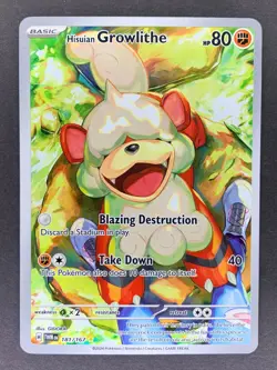 Hisuian Growlithe 181/167 Twilight Masquerade 2024 English Pokemon Card - Image 1