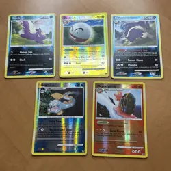 Pokemon Diamond And Pearl Reverse Holo Bundle 5X Cards - Image 1