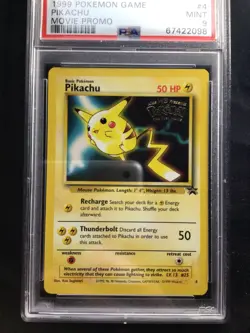 Pokemon Cards: Wizards Black Star Promo: Pikachu 4 PSA 9 - Image 2