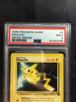 Pokemon Cards: Wizards Black Star Promo: Pikachu 4 PSA 9 - Image 3