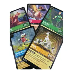 Disney Lorcana Card Lot Of 127 Bulk Mixed TCG Foil Holographic Guide - Image 1