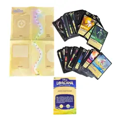 Disney Lorcana Card Lot Of 127 Bulk Mixed TCG Foil Holographic Guide - Image 2