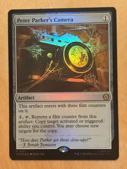 MTG Magic the Gathering Peter Parker's Camera Foil Marvel's Spider-Man NM - Image 1