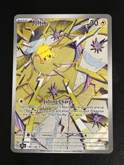 Joltik 150/142 Pokemon Stellar Crown Illustration Rare Full Art Holo Near Mint - Image 1