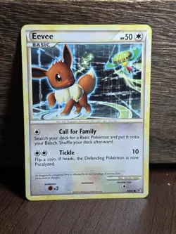 Eevee (48) Common Undaunted 48/90 Pokemon TCG 2010 NM - Image 1
