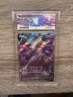 Pokemon Mewtwo V SWSH229 Black Star Promo - Pokemon Go Elite trainer Box ACE 9 - Image 1