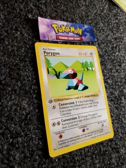 Porygon 39/102 1st Edition Base Set Shadowless Uncommon 1999 Pokemon Vintage NM - Image 3
