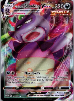 Pokemon TCG Galarian Slowking VMAX 100/198 Chilling Reign NM - Image 1