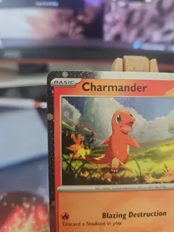 Pokemon TCG Charmander Cosmos Holo Mew 151 4/165 MCAP Common Promo - Image 2