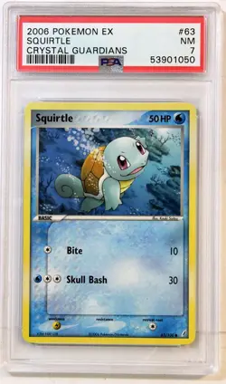 2006 Pokemon EX Squirtle Crystal Gaurdians PSA Graded 7 LOOK! - Image 1