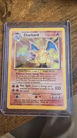 Pokemon TCG Charizard 4/102 Holographic Rare 1999 Base Set - Image 1