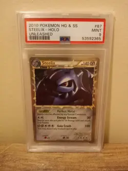 Pokemon Steelix 87/95 HGSS Unleashed Prime Ultra Rare Holo - PSA 9 MINT - Image 1