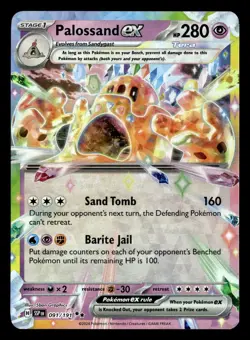Palossand ex (Double Rare) 091/191 Pokemon Scarlet Violet Surging Sparks - Image 1