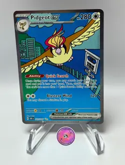 2023 Pokemon Obsidian Flames Pidgeot ex Special Illustration Rare SIR 225/197 - Image 1