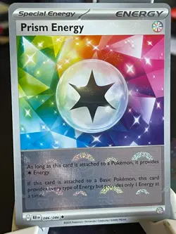 POKEMON PRISM ENERGY 086/086 UNCOMMON REVERSE HOLO POKEBALL PATTERN BLACK BOLT - Image 1