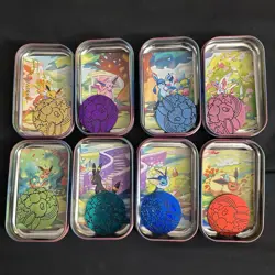 Pokemon Prismatic Evolutions Mini Tin Set 8 Pieces, Empty Tins No Packs Inside - Image 2