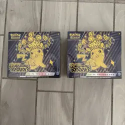 Pokemon Scarlet & Violet: Surging Sparks Elite Trainer Box ETB New Lot of 2 - Image 1
