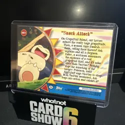 Pokemon Topps Series 3 Orange Islands OR11 Snack Attack LP Scratch On Corner - Image 3