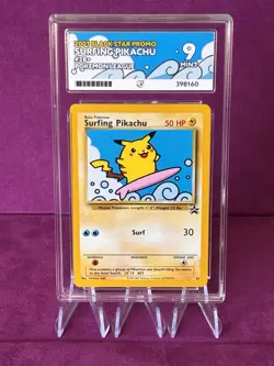 Pokemon TCG Surfing Pikachu 2001 Black Star Promo #28 ACE 9 MINT - Image 1