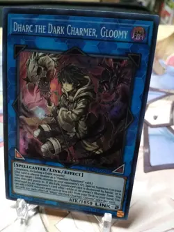 DHARC THE DARK CHARMER, GLOOMY , SUPER RARE BACH-EN049 NM ENG YUGIOH! - Image 4