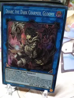 DHARC THE DARK CHARMER, GLOOMY , SUPER RARE BACH-EN049 NM ENG YUGIOH! - Image 5