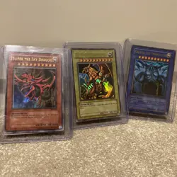 Yu Gi Oh GBI game Boy Egyptian god Cards GB1-001 GBI-002 GBI-003 - Image 2