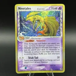 Pokemon Ninetales Delta Holo Rare Dragon Frontiers Card 030/068 LP/NM - Image 1
