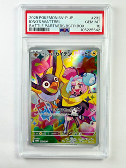 Pokemon Iono's Wattrel 232/SV-P Battle Partners Promo Card 2025 PSA 10 #42 - Image 1
