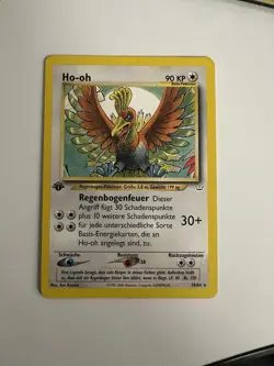 Ho-oh 18/64 Neo Revelation 1st Ed NEAR MINT ALMOST PERFECT german Pokemon Card - Image 1