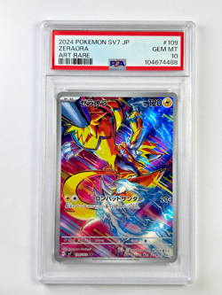 Pokemon Zeraora 109/102 sv7 Stellar Miracle Japanese Art Rare Holo Card PSA 10 - Image 1