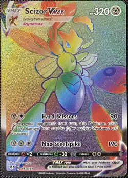 Scizor VMAX (Secret) 193/189 Swsh03: Darkness Ablaze Holo - Pokemon Card - Image 1