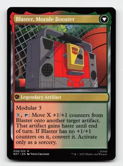 Blaster, Combat DJ #8 Universes Beyond: Transformers Magic The Gathering Card - Image 2